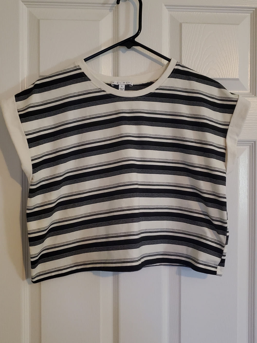 Miou Muse Cropped Boxy Tee